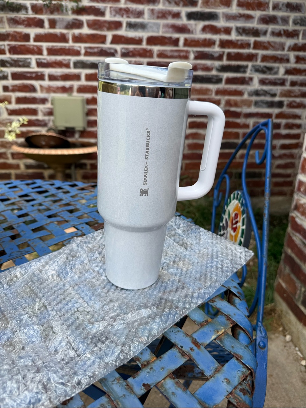 Stanley 40oz x Starbucks Edition White Insulated Travel Mug with Handle